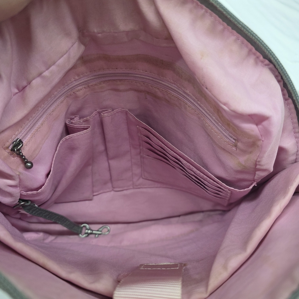 Gray Quilted Baggallini Backpack - image 7